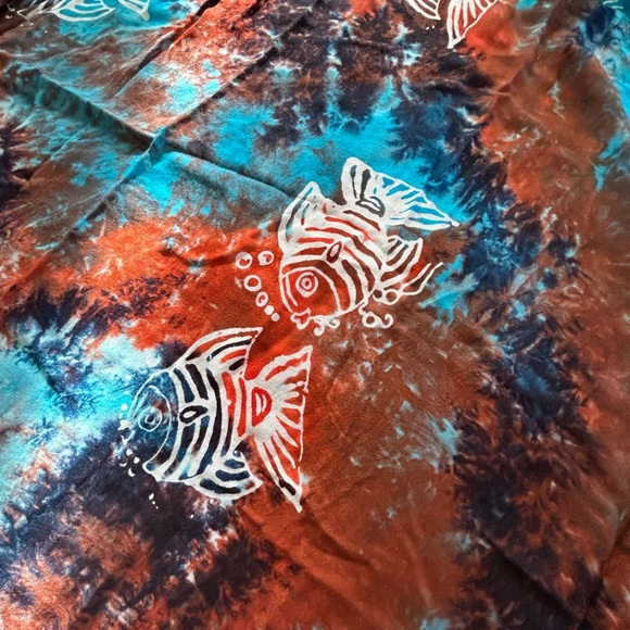 Bathing Suit Cover Up with Mini Tassels / Wear Multiple Ways Halter Top / Skirt - Picture 12 of 16